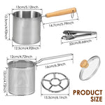 ZUNOVA™ | Stainless Steel Deep Fryer Pot