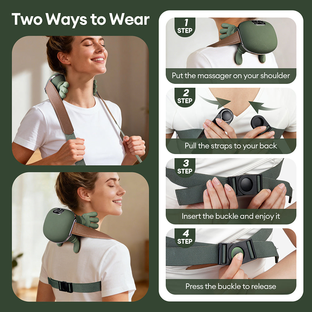 ZUNOVA™ | Wireless Finger, Neck & Shoulder Smart Massager