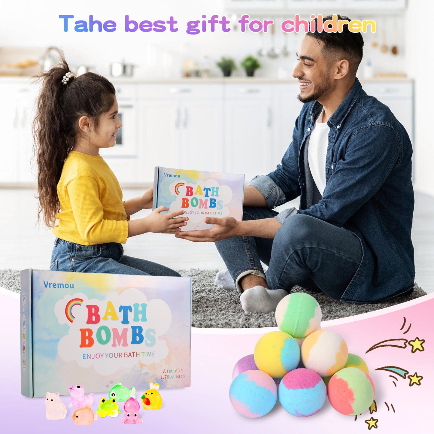 ZUNOVA™ | Kids Surprise Bath Bombs