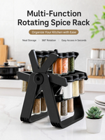 ZUNOVA™ | 18 Jar Rotating Spice Rack
