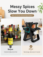ZUNOVA™ | 18 Jar Rotating Spice Rack