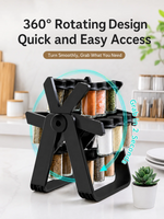 ZUNOVA™ | 18 Jar Rotating Spice Rack