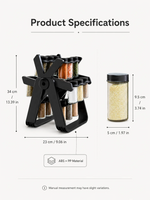 ZUNOVA™ | 18 Jar Rotating Spice Rack