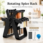 ZUNOVA™ | 18 Jar Rotating Spice Rack