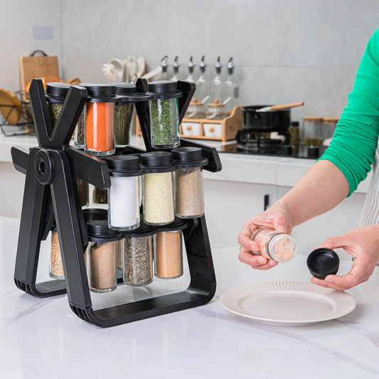 ZUNOVA™ | 18 Jar Rotating Spice Rack